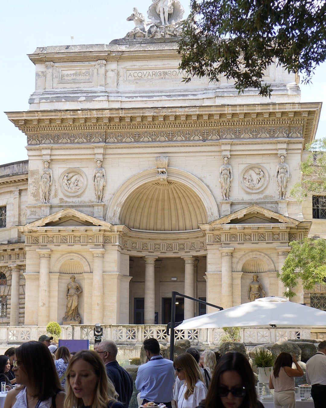 Delegates gathered outside the Acquario Romano, the Rome venue for the Profinity Clinic Growth Summit, June 2026